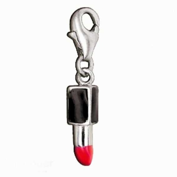 Anhänger Charm 925 Silber  "Lippenstift"