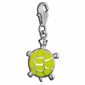 Anhänger Charm 925 Silber "Schildkröte gelb"