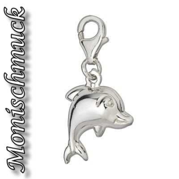 Anhänger Charm 925 Silber Delfin