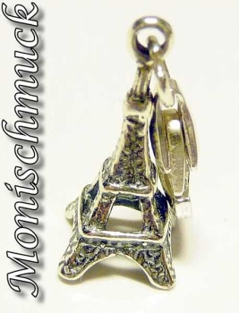 Anhänger Charm 925 Silber Eiffelturm