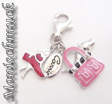 Anhänger Charm 925 Silber Lady-Bagdog