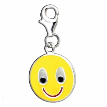 Charm Einhänger 925 Silber Motiv "Smile"