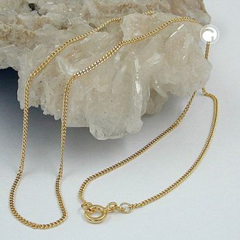 Kette 1,3mm Panzerkette 9Kt GOLD 50cm