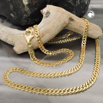 Collier 3,7mm Doppelpanzer 14Kt GOLD 50cm