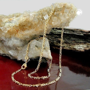 Kette 1,4mm Figarokette 14Kt GOLD 42cm