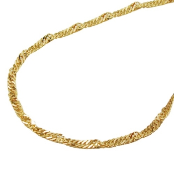 Kette 1,4mm Singapurkette 9Kt GOLD 45cm