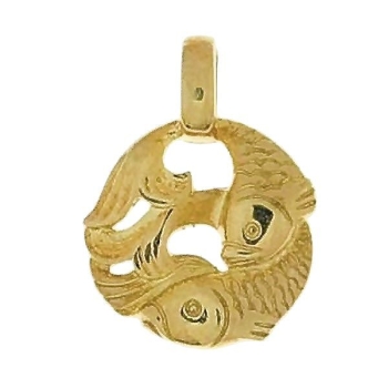 Anhänger Sternzeichen Fische 14Kt 585 GOLD