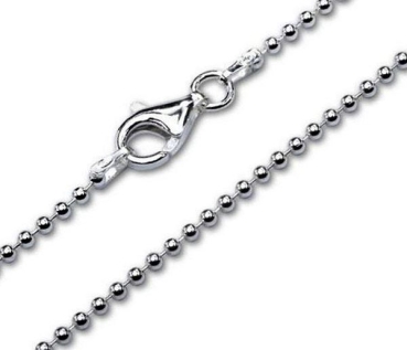 Collier Kugel Kette 2,5mm Silber 925 45cm