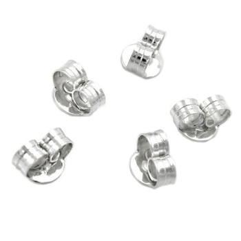 40 Flügel 6mm Gegenstecker für Ohrstecker Silber 925