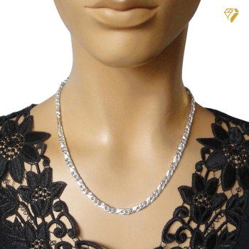 Collier Kette Fantasie 5mm 925 Silber 50cm