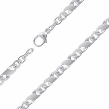 Collier Kette Fantasie 5mm 925 Silber 50cm