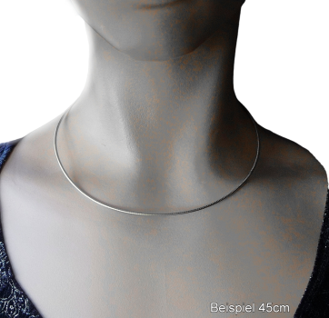 Collier Omegareifen 1,9mm Bajonett 925 Silber 40cm