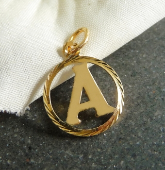 Anhänger Buchstabe A 14Kt 585 GOLD