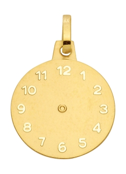 Anhänger Taufanhänger 14mm Uhr 8Kt 333 GOLD