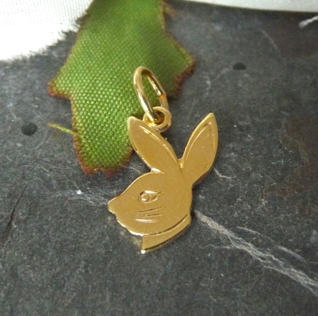 Anhänger Hasenkopf bunny 8Kt 333 GOLD