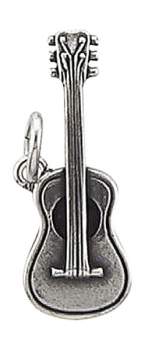 Anhänger Gitarre oxidiert Silber 925