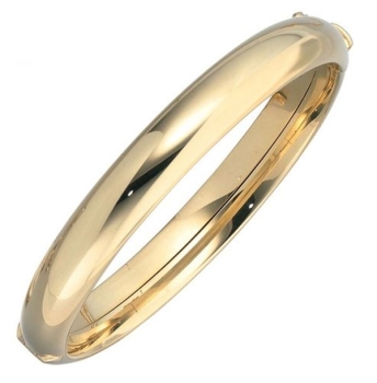 Armreif gewölbt 10mm 14Kt 585 Gold