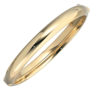 Armreif gewölbt 6mm 14Kt 585 Gold