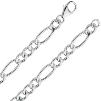 Kette Figaro Muster 6.9 mm Silber 925 50cm