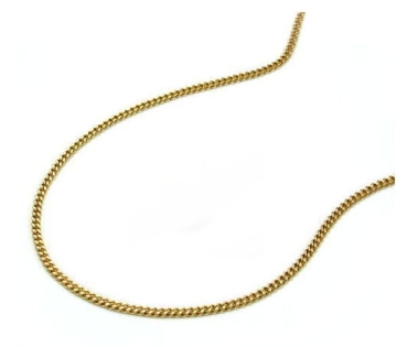 Collier Panzer flach 1,6mm 8Kt 333 GOLD 36cm