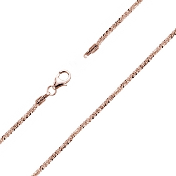 Collier Kette Silber 925 rosé vergoldet 45cm