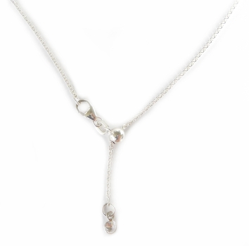 Collier Kette 45cm vario mit Zirkonia Anhänger 925 Silber