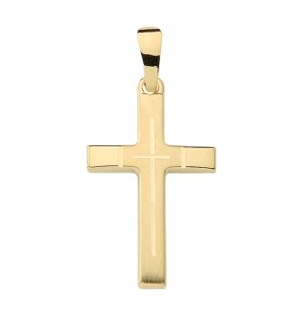 Anhänger Kreuz 13x18mm 14Kt 585 GOLD