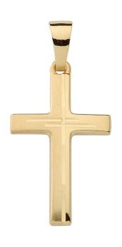 Anhänger Kreuz 12x16mm 14Kt 585 GOLD