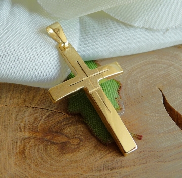 Anhänger Kreuz 16x25mm 14Kt 585 GOLD