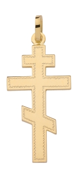 Anhänger Kreuz 14x25mm 14Kt 585 GOLD