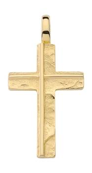 Anhänger Kreuz gehämmert 15x22mm 8Kt 333 GOLD