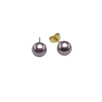 Ohrstecker vergoldet LeBIJOU mit Perle 8mm mauve