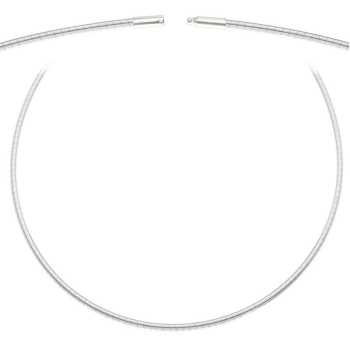 Collier Omegareifen 1,3mm Bajonett 925 Silber 40cm