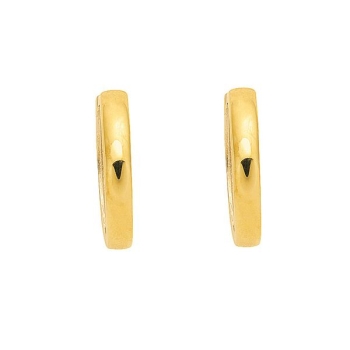 Creole Klappscharnier bicolor Ø15,2mm 14Kt 585 GOLD - WEISSGOLD