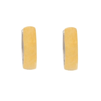 Creole Klappscharnier bicolor Ø13.8mm 14Kt 585 GOLD - WEISSGOLD