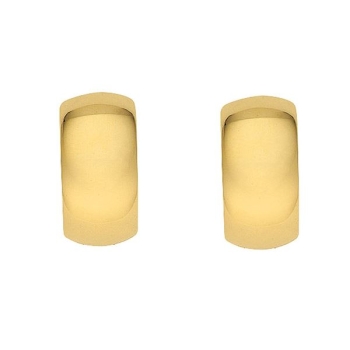 Creole Klappscharnier gewölbt Ø15,6mm 14Kt 585 GOLD