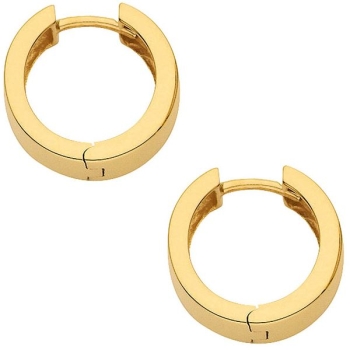 Creole Klappscharnier Ø15mm 14Kt 585 GOLD