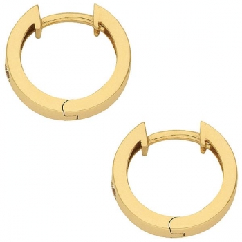 Creole Klappscharnier Zirkonia Ø13,6mm 14Kt 585 GOLD