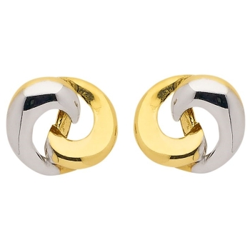 Ohrstecker bicolor 8Kt 333 GOLD