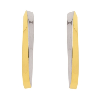 Creole 28,8x3,9mm bicolor 8Kt 333 GOLD