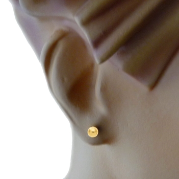 Stecker 5mm Kugel 14Kt 585 GOLD