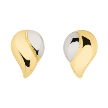 Ohrstecker bicolor 8Kt 333 GOLD