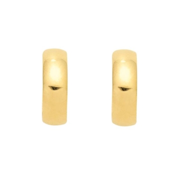 Creole Klappscharnier gewölbt Ø14mm 14Kt 585 GOLD