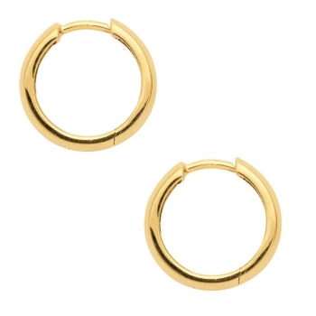 Creole Klappscharnier gewölbt Ø14mm 14Kt 585 GOLD