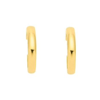 Creole Klappscharnier gewölbt Ø17mm 14Kt 585 GOLD