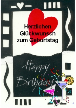 Grußkarte Geburtstag V