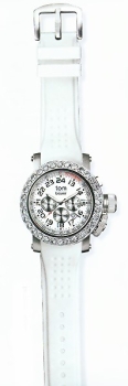 Design Uhr tom watch Chrono ocean white 43mm