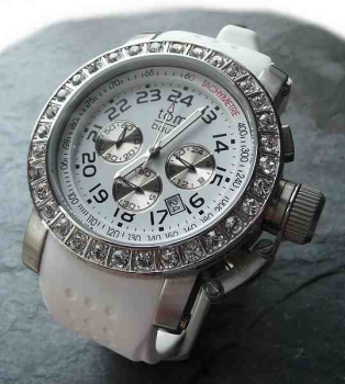 Design Uhr tom watch Chrono ocean white 43mm