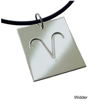 Anhänger Sternzeichen Widder Symbol Silber 925