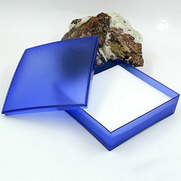 Uni-Schachtel blau-transparent 60x60mm
